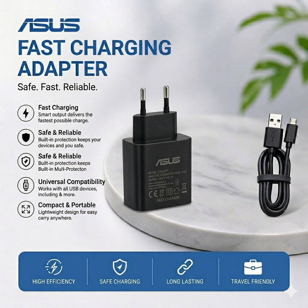 ASUS Fast Charger & Cable Set (Matte Black)